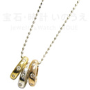 K18イエローゴールド/ホワイトゴールド/ピンクゴールド製ダイヤモンドネックレス