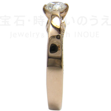K18ピンクゴールド製ダイヤモンドリング