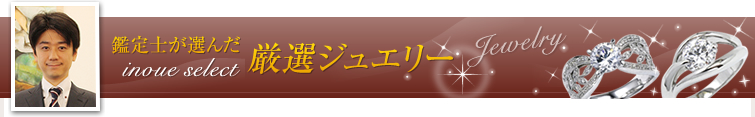 鑑定士が選ぶ厳選ジュエリー